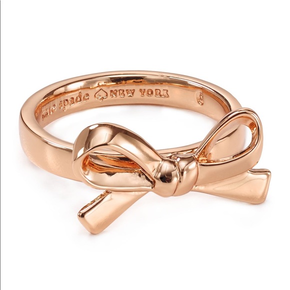 kate spade Jewelry - Kate Spade ♠️ rose gold bow ring NWOT